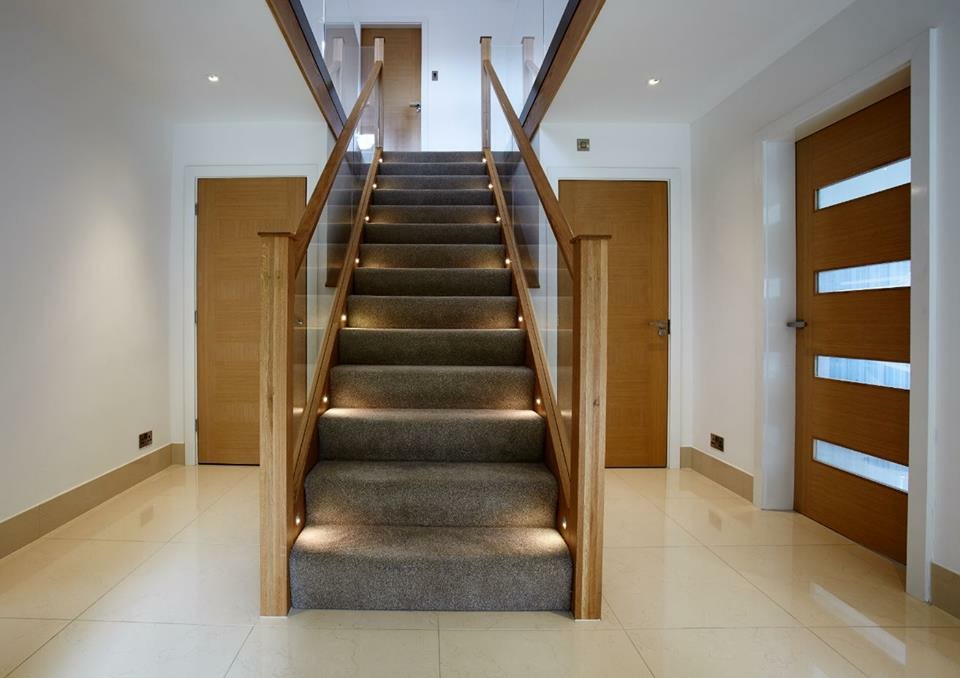 Bespoke Oak & Glass Staircase in Leeds