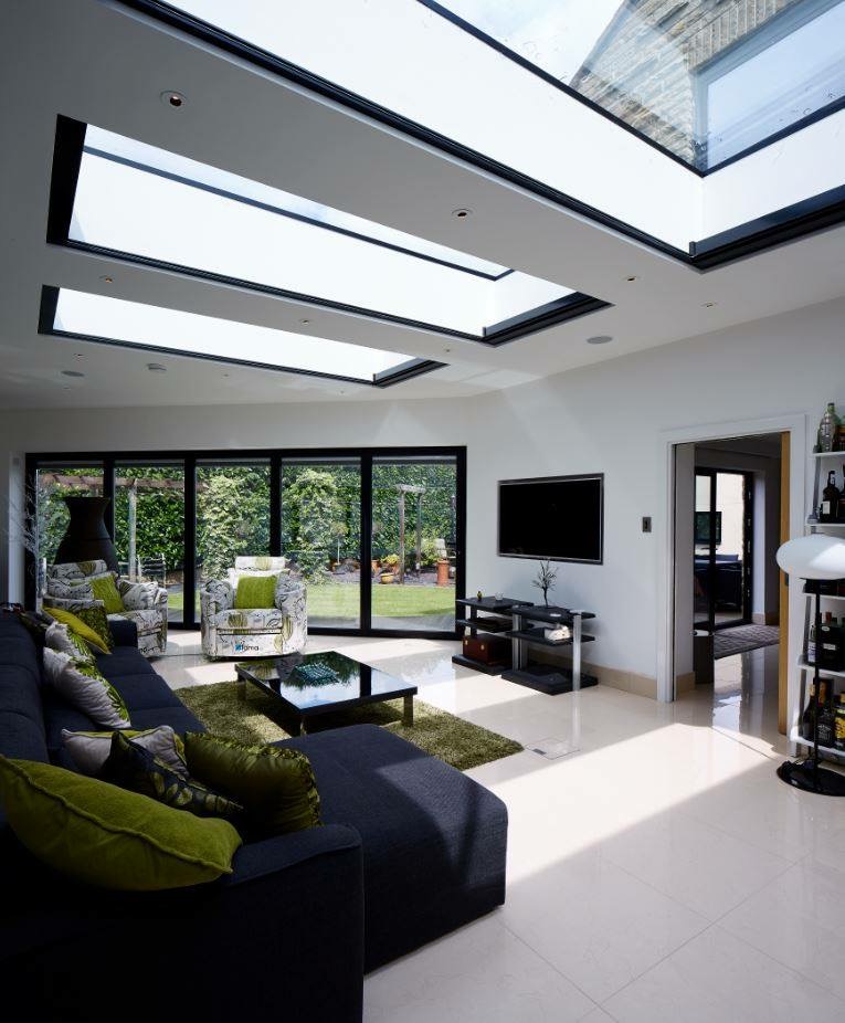 Living Extension with Glazed Roof in Leeds